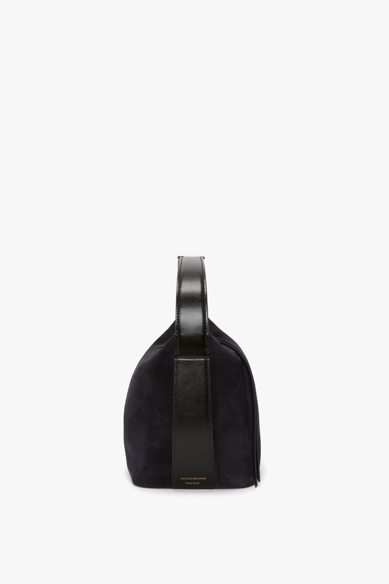 Medium Belt Bag in Dark Navy Suede 2