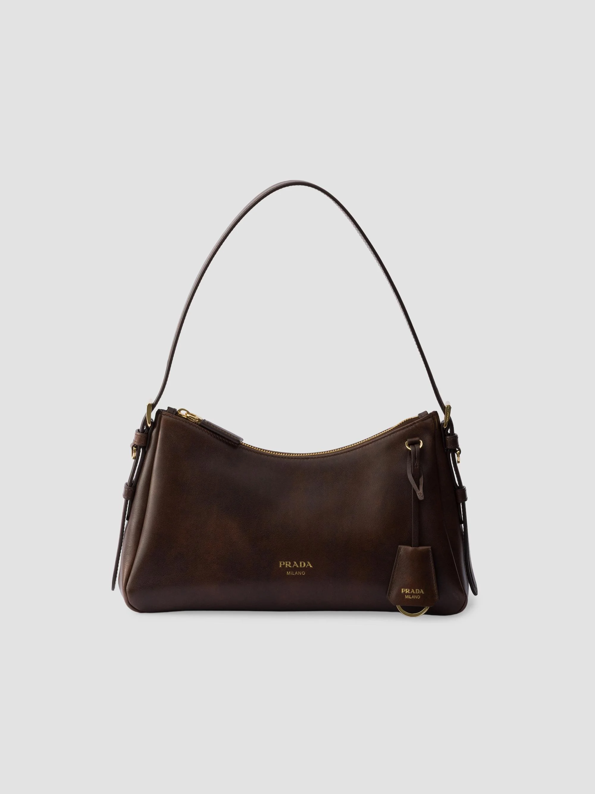 Women's Aimée Medium Leather Shoulder Bag - Brown - 1