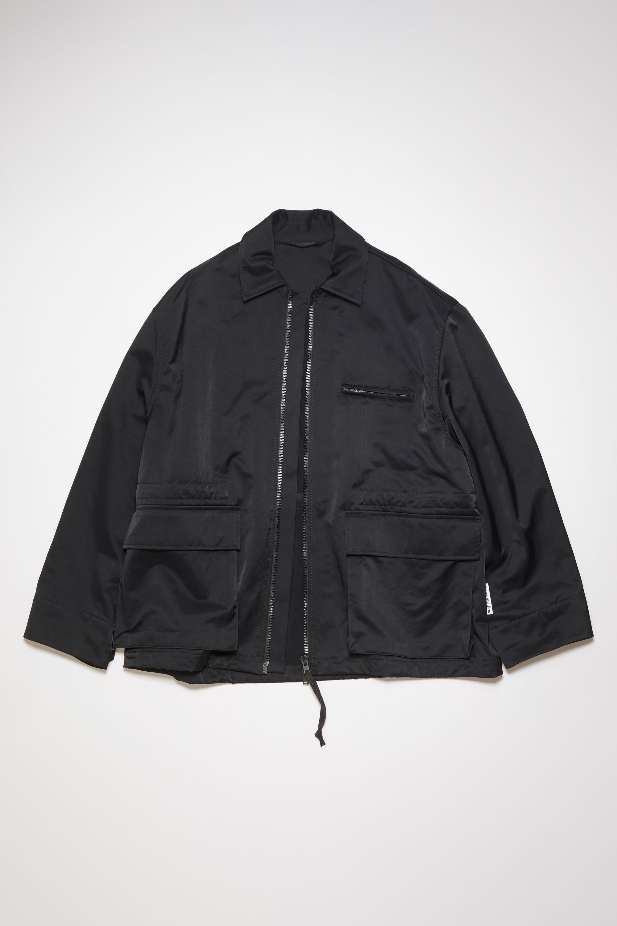 Satin jacket - Black - 7
