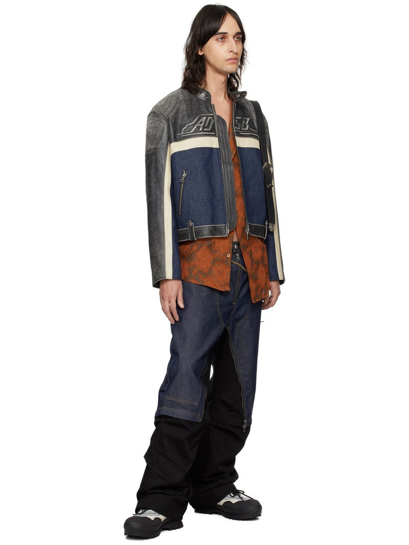 Andersson Bell Orange Collarless Shirt outlook