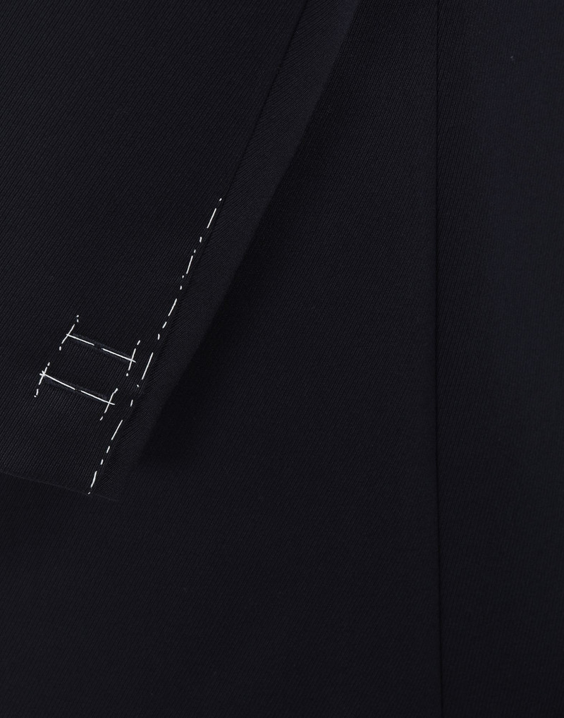 Collarless twill coat 6