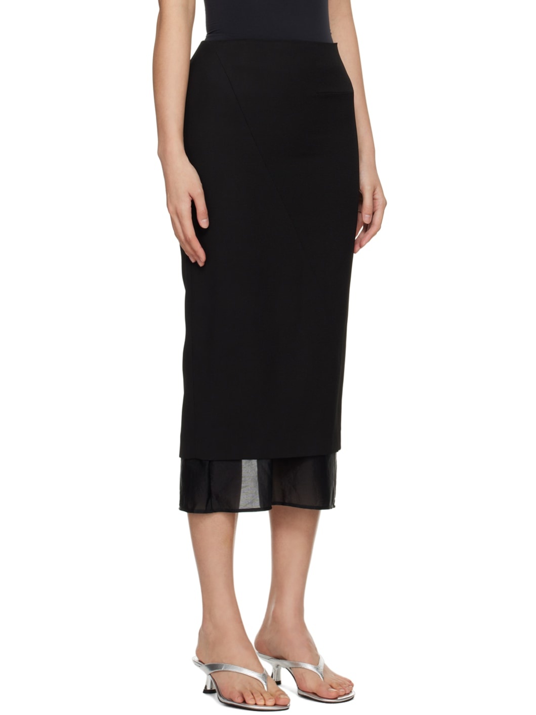 Black Sabie Midi Skirt - 2