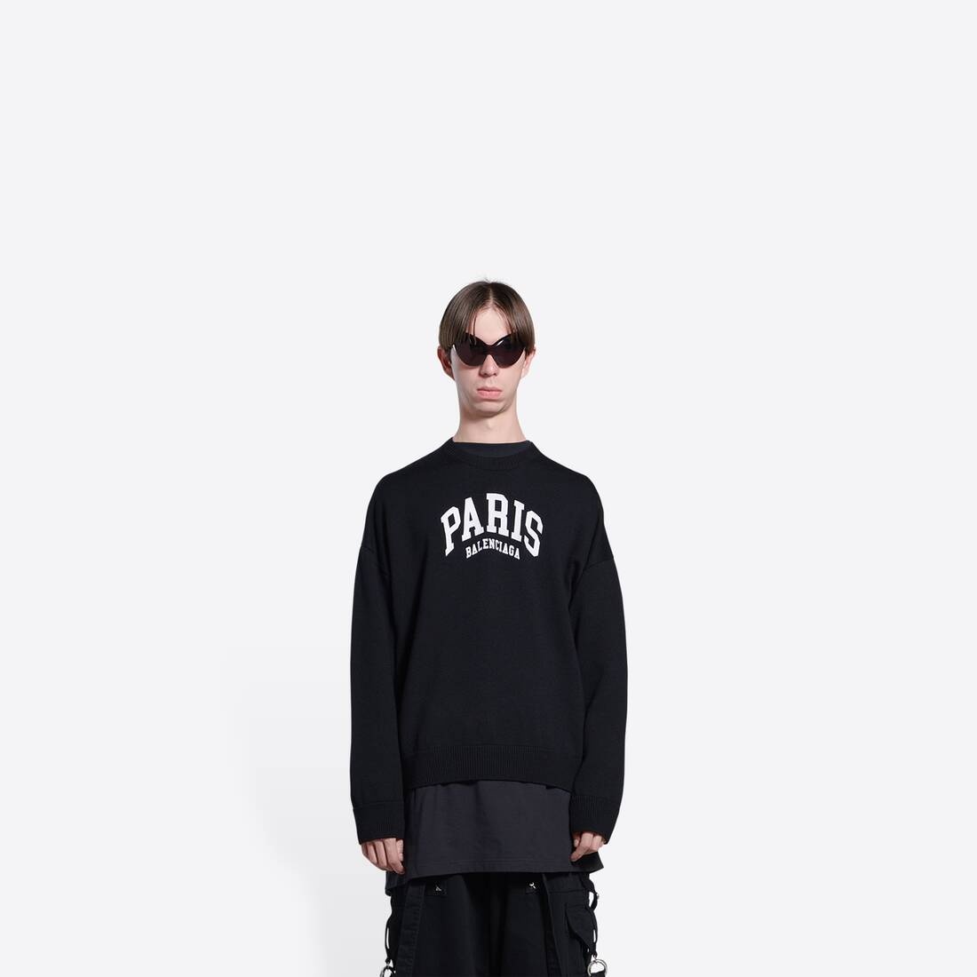 Men's Cities Paris Sweater in Black - 3