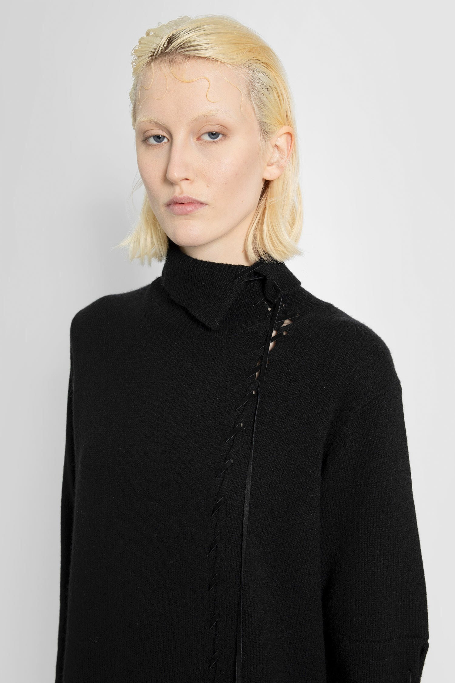 YOHJI YAMAMOTO WOMAN BLACK KNITWEAR - 4