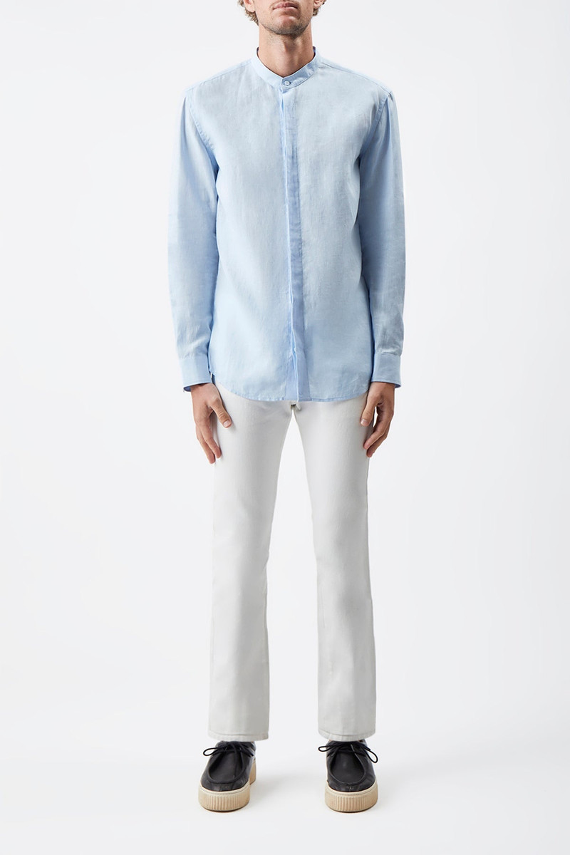GABRIELA HEARST Ollie Shirt in Light Blue Linen outlook
