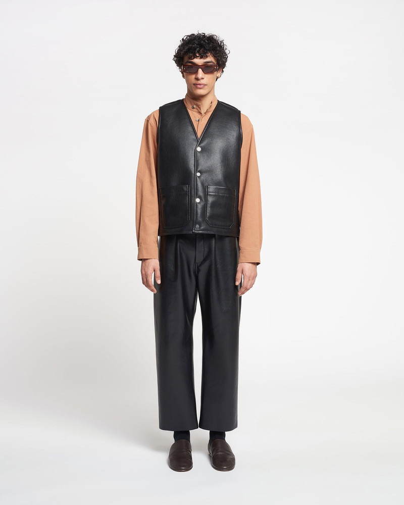 Regenerated Leather Vest 4