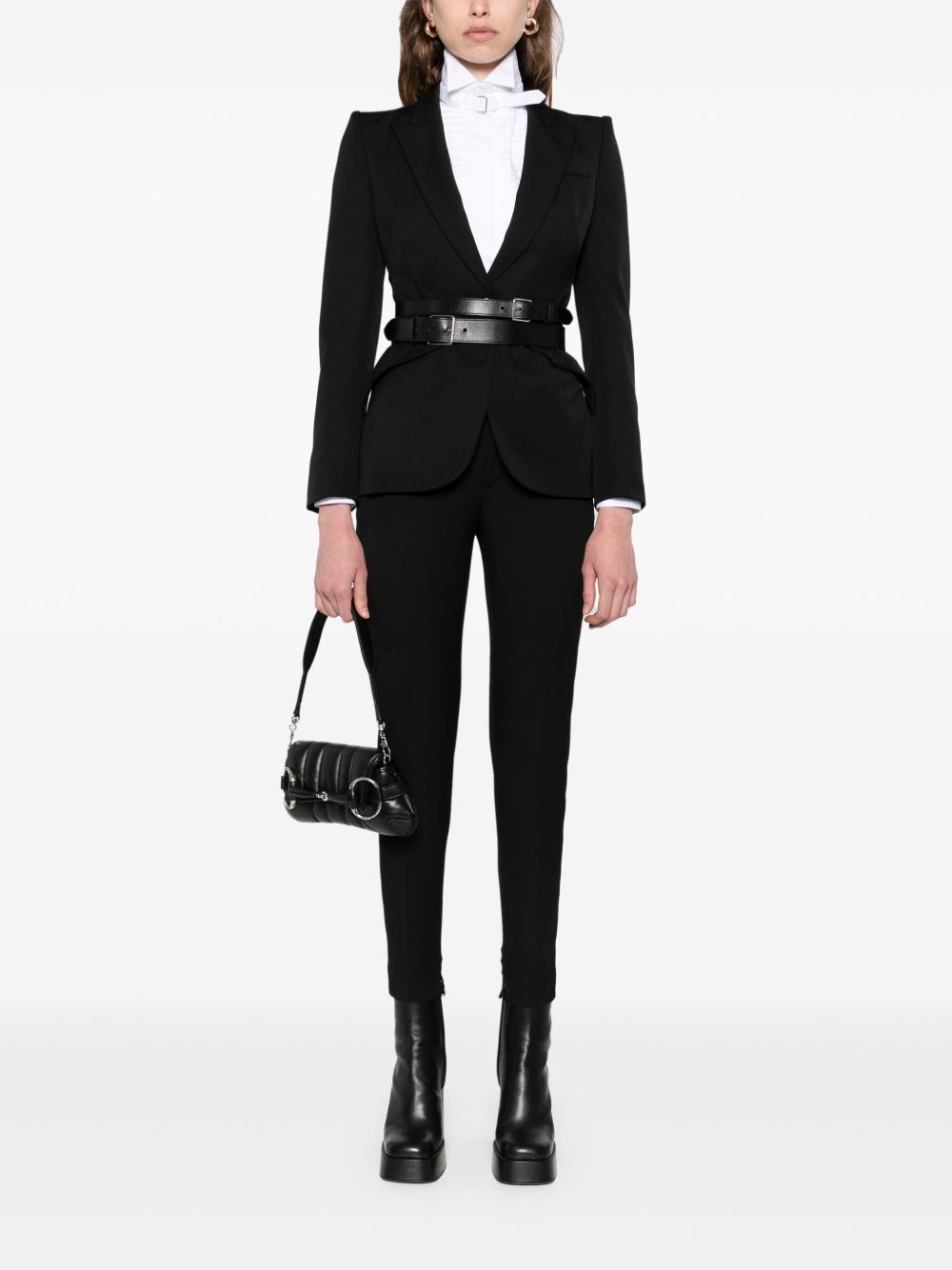 wool single-breasted blazer - 2