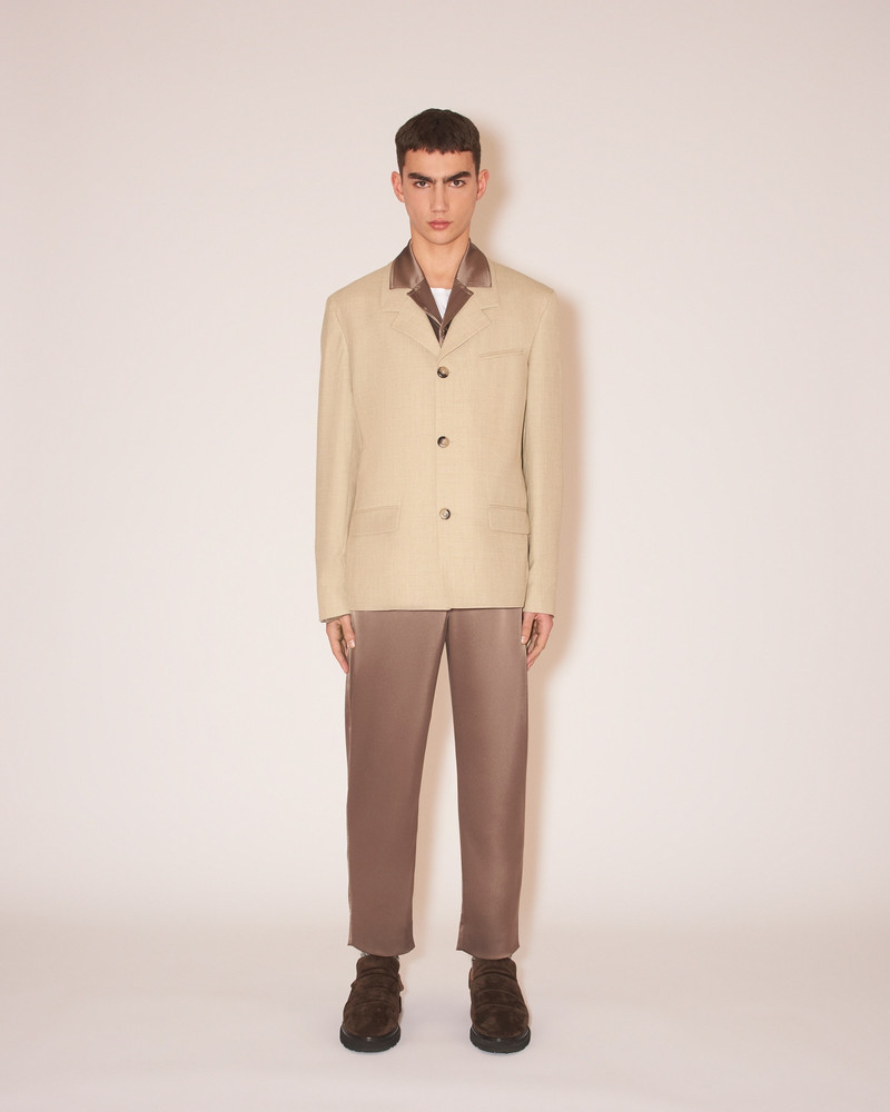 JAIN - Slip-satin relaxed pants - Clay 3