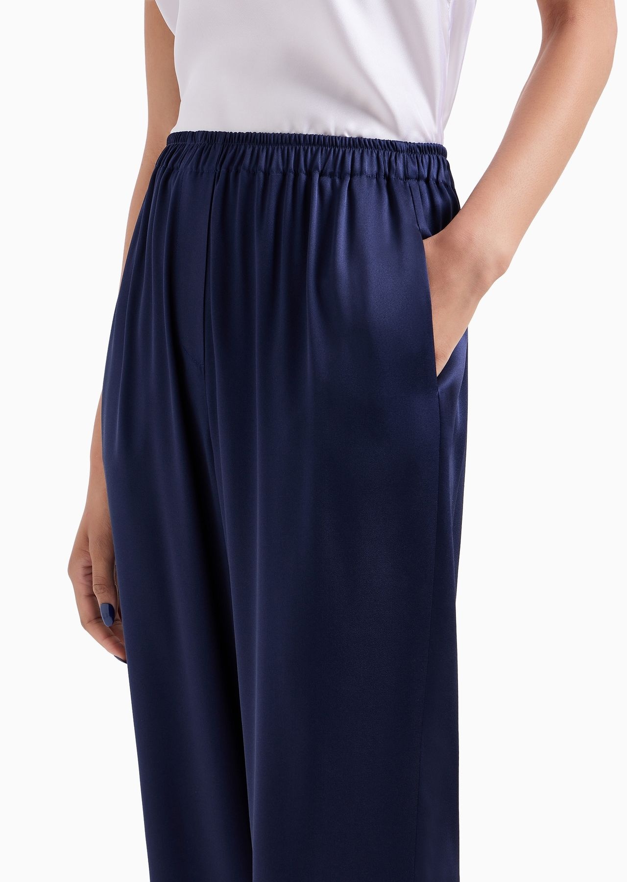 Double silk-satin joggers - 5