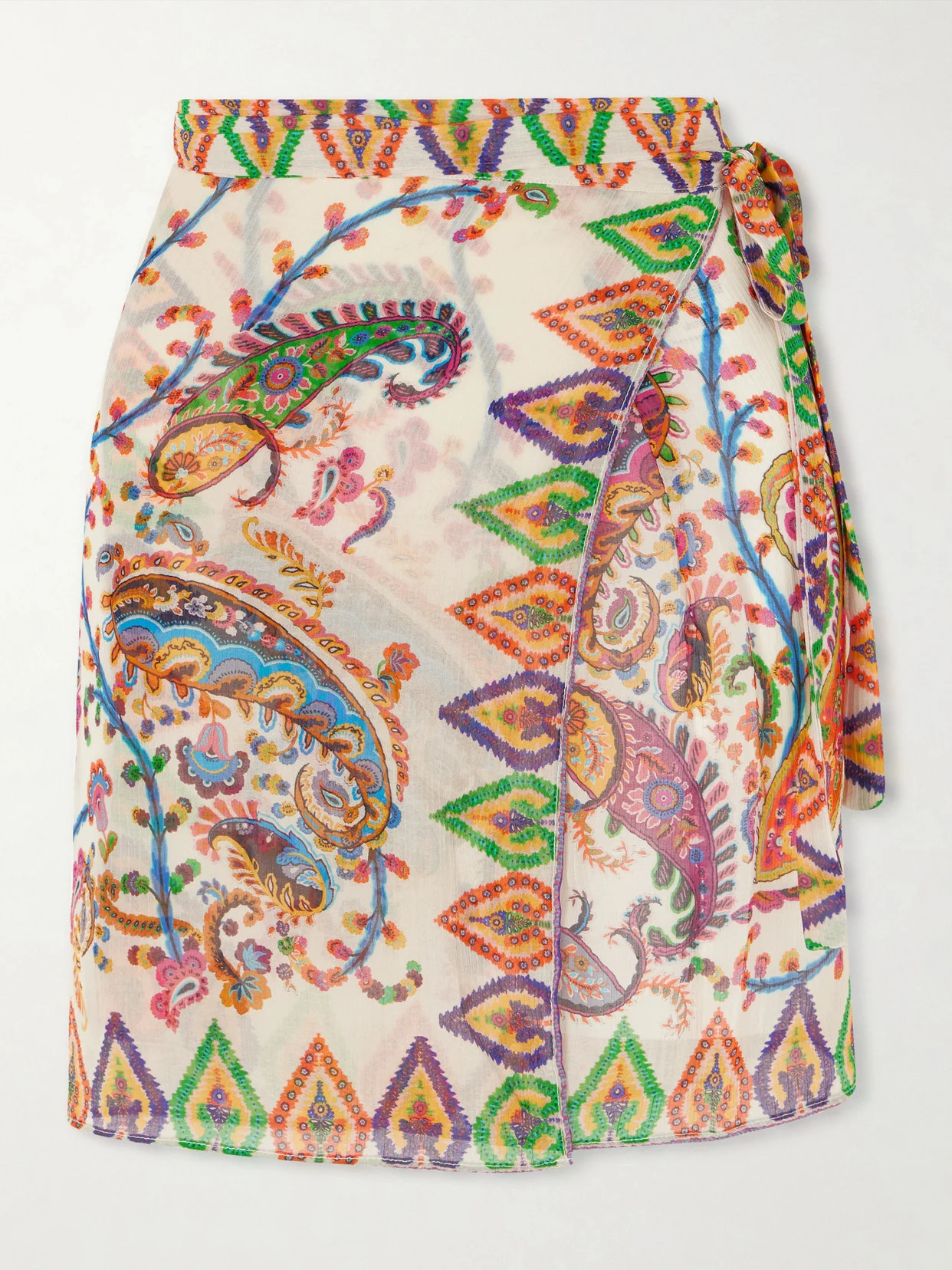 Printed Voile Coverup - 1