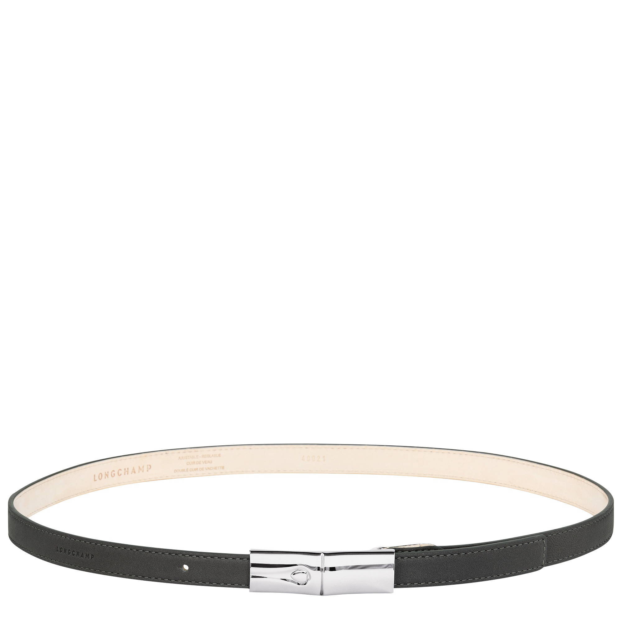 Roseau Essential Ladies' belt Anthracite - Leather - 1