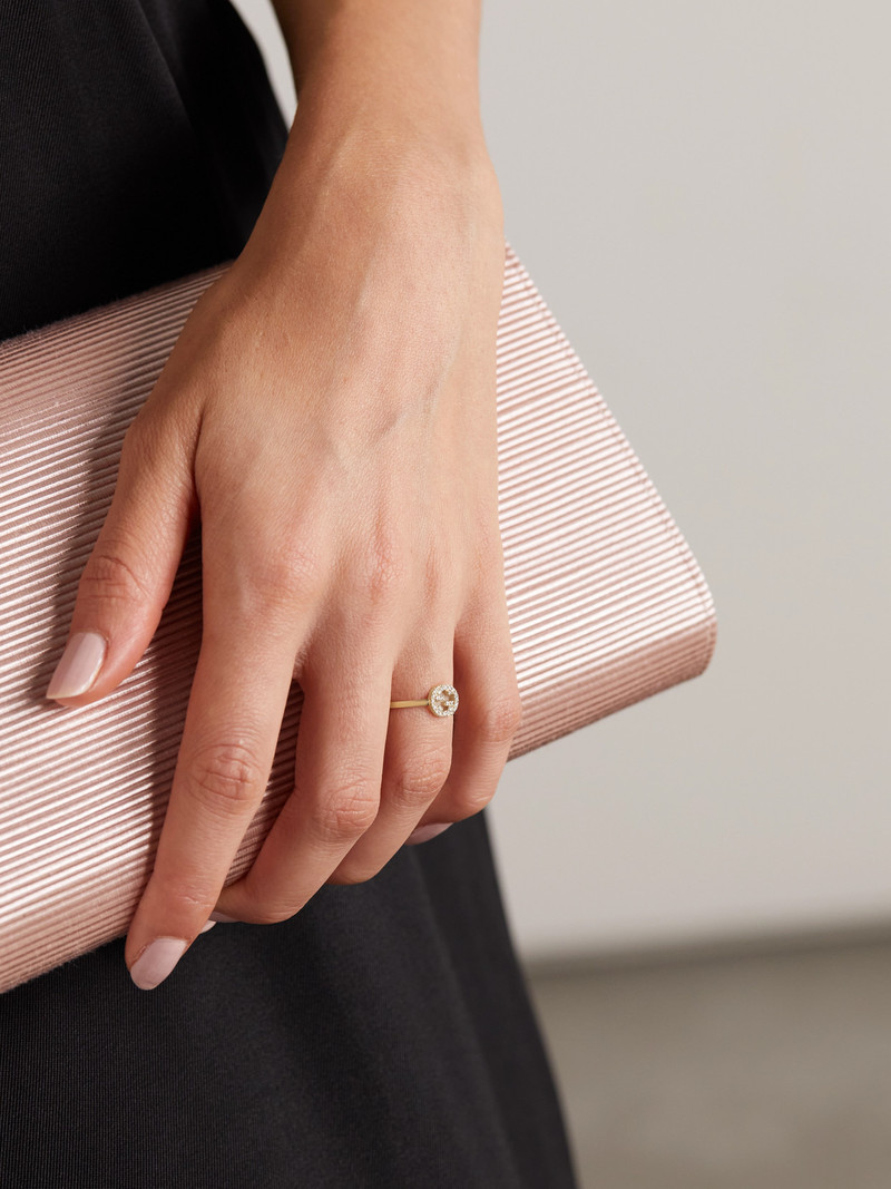 GUCCI Gg 18-karat Gold Diamond Ring outlook