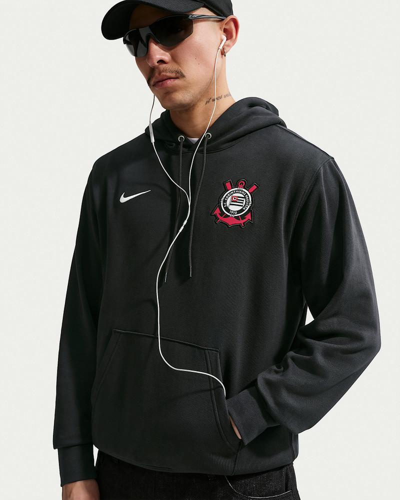 S.C. Corinthians Club Men's Nike Soccer French Terry Pullover Hoodie 3
