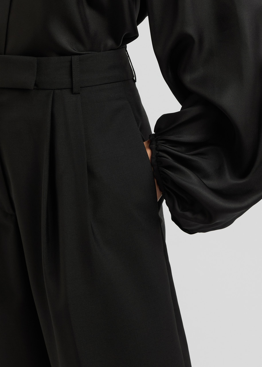 Rohe Barrel-leg Wool-blend Trousers - 5
