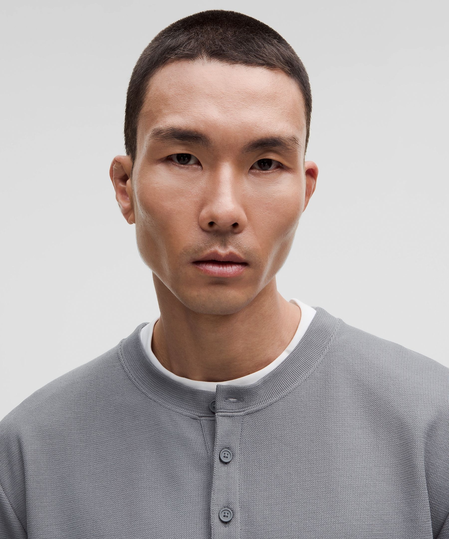 Heavyweight Cotton Textured Henley - 4