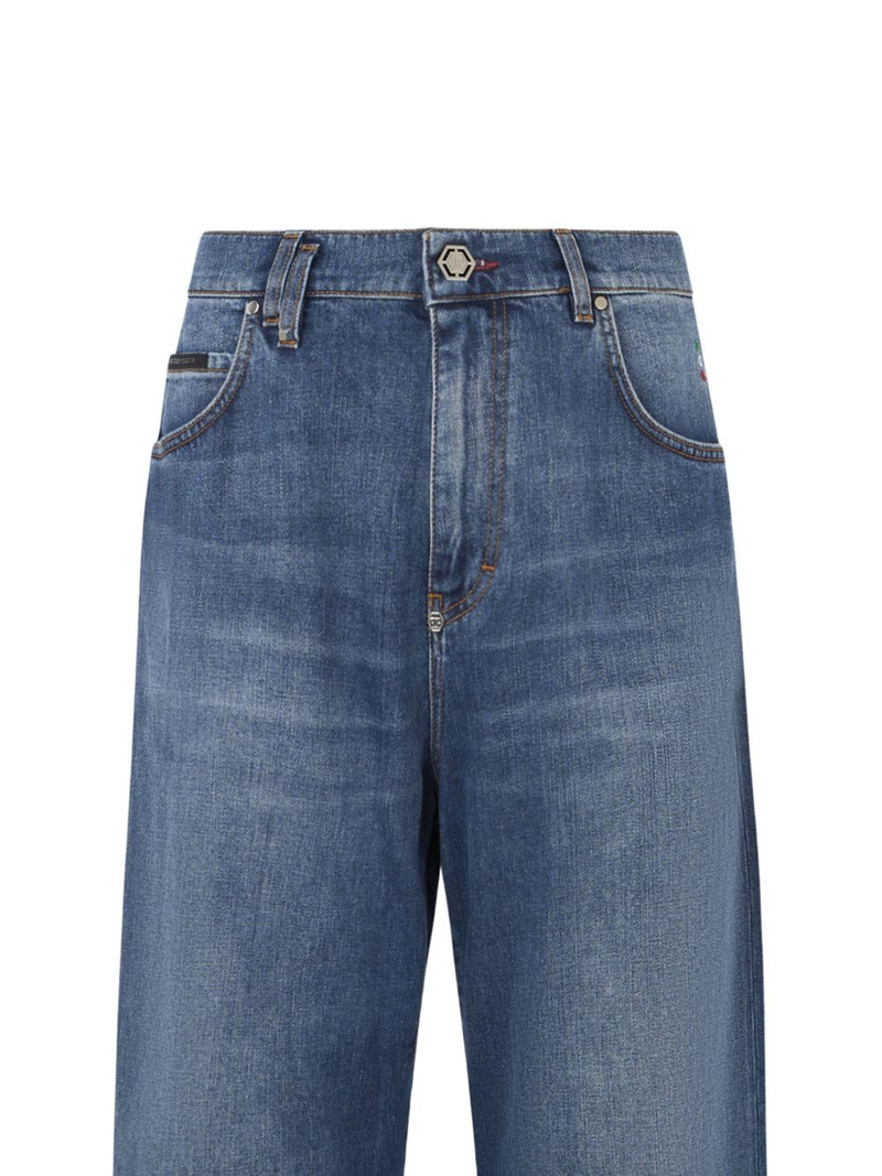 PHILIPP PLEIN stone-washed jeans outlook