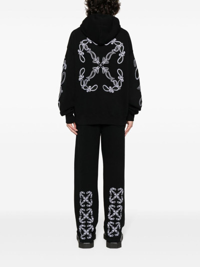 Off-White Bandana Arrows-embroidered hoodie outlook