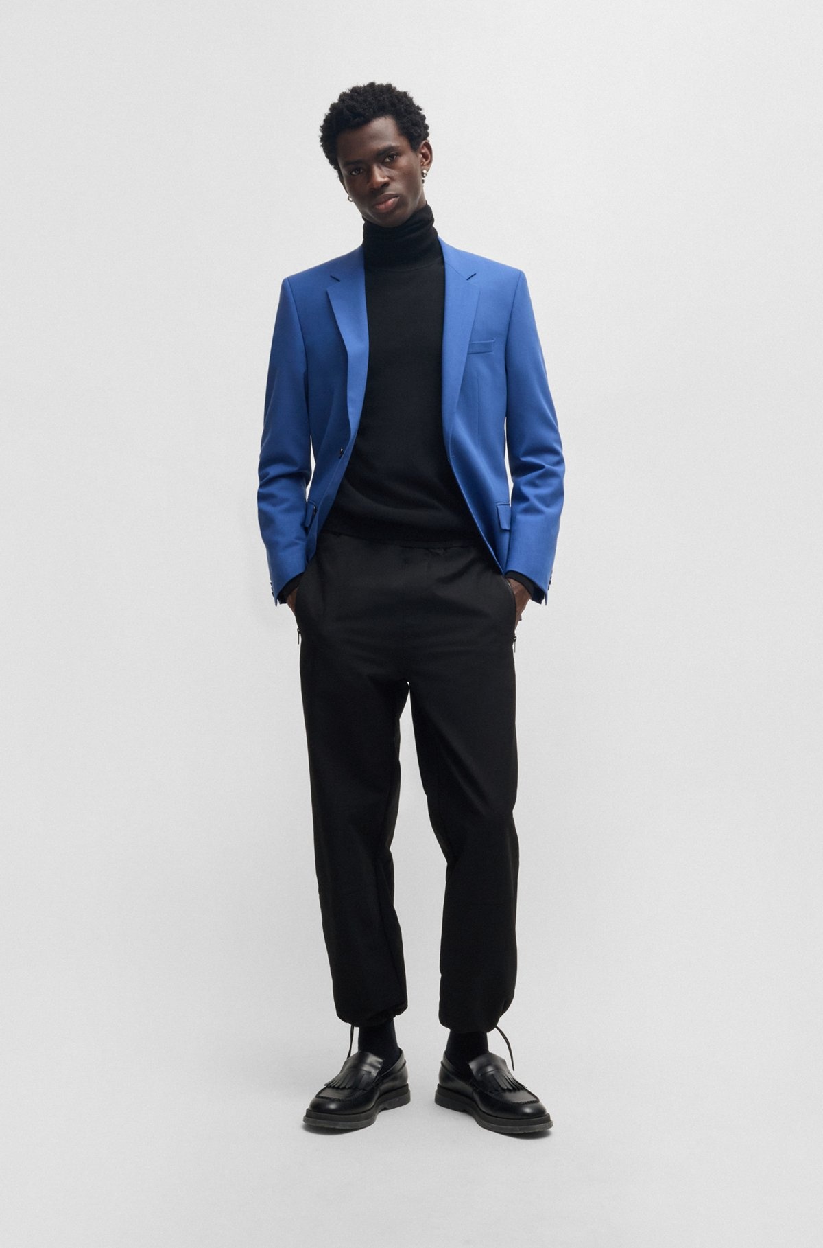SLIM-FIT JACKET IN PERFORMANCE-STRETCH CLOTH - 3
