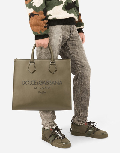 Dolce & Gabbana Large calfskin shopper with logo outlook