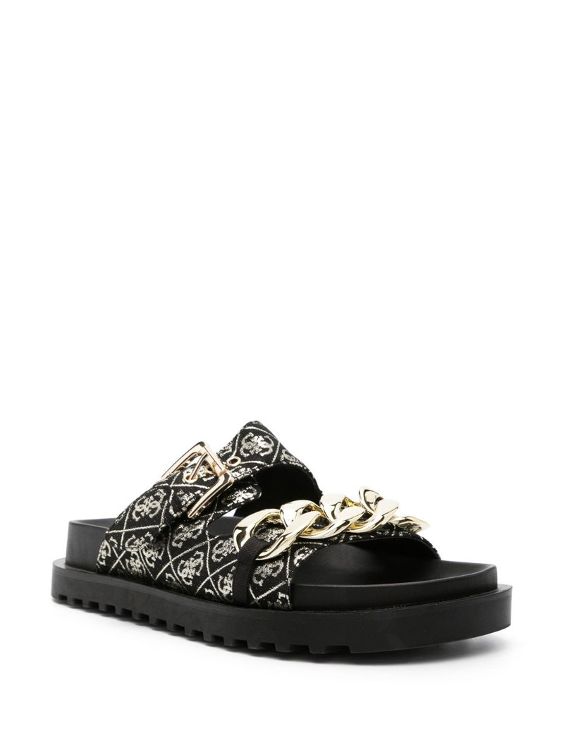 GUESS USA Fatema chain-link slides outlook