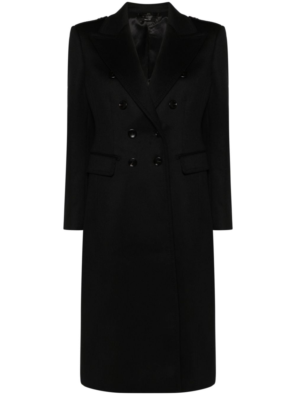 double-breasted coat - 1