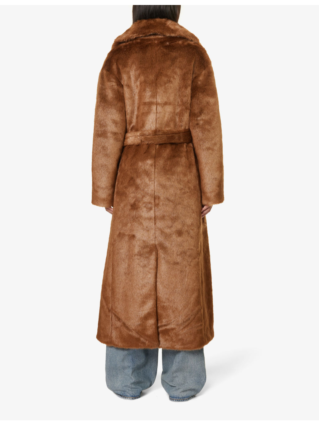 Joni belted faux-fur coat - 4
