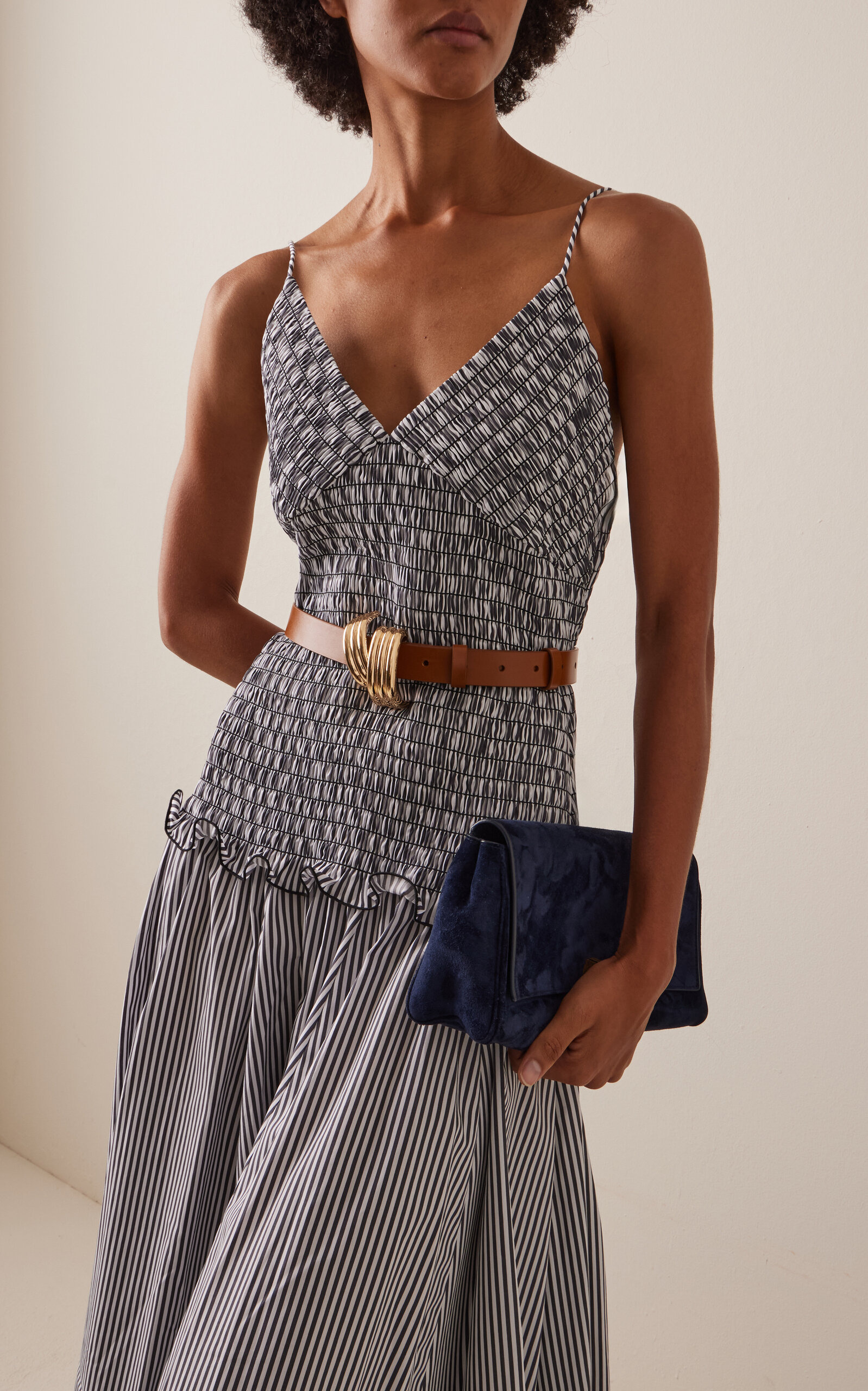 The Edythe Swirl Leather Belt brown - 2