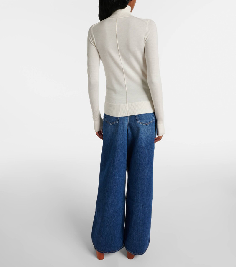 Semi-sheer wool turtleneck top 3
