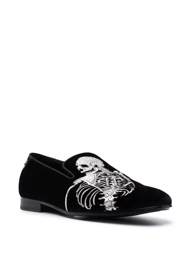 PHILIPP PLEIN Skeleton slip-on loafers outlook