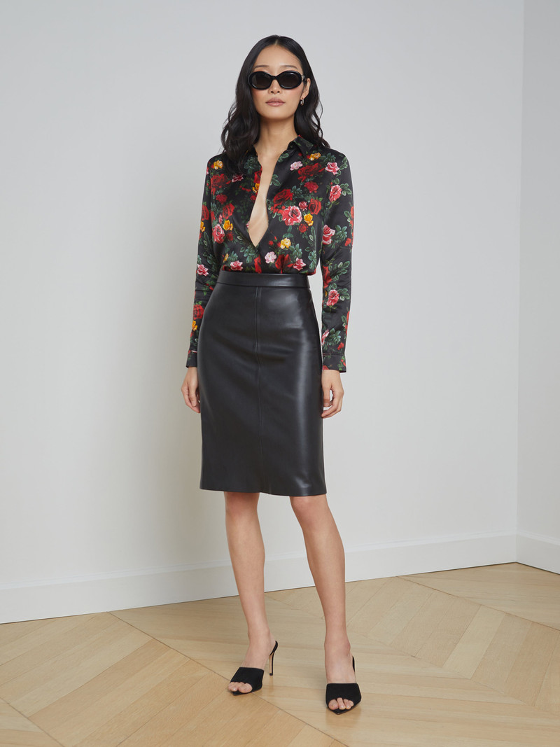 L'AGENCE Rosa Pencil Skirt outlook