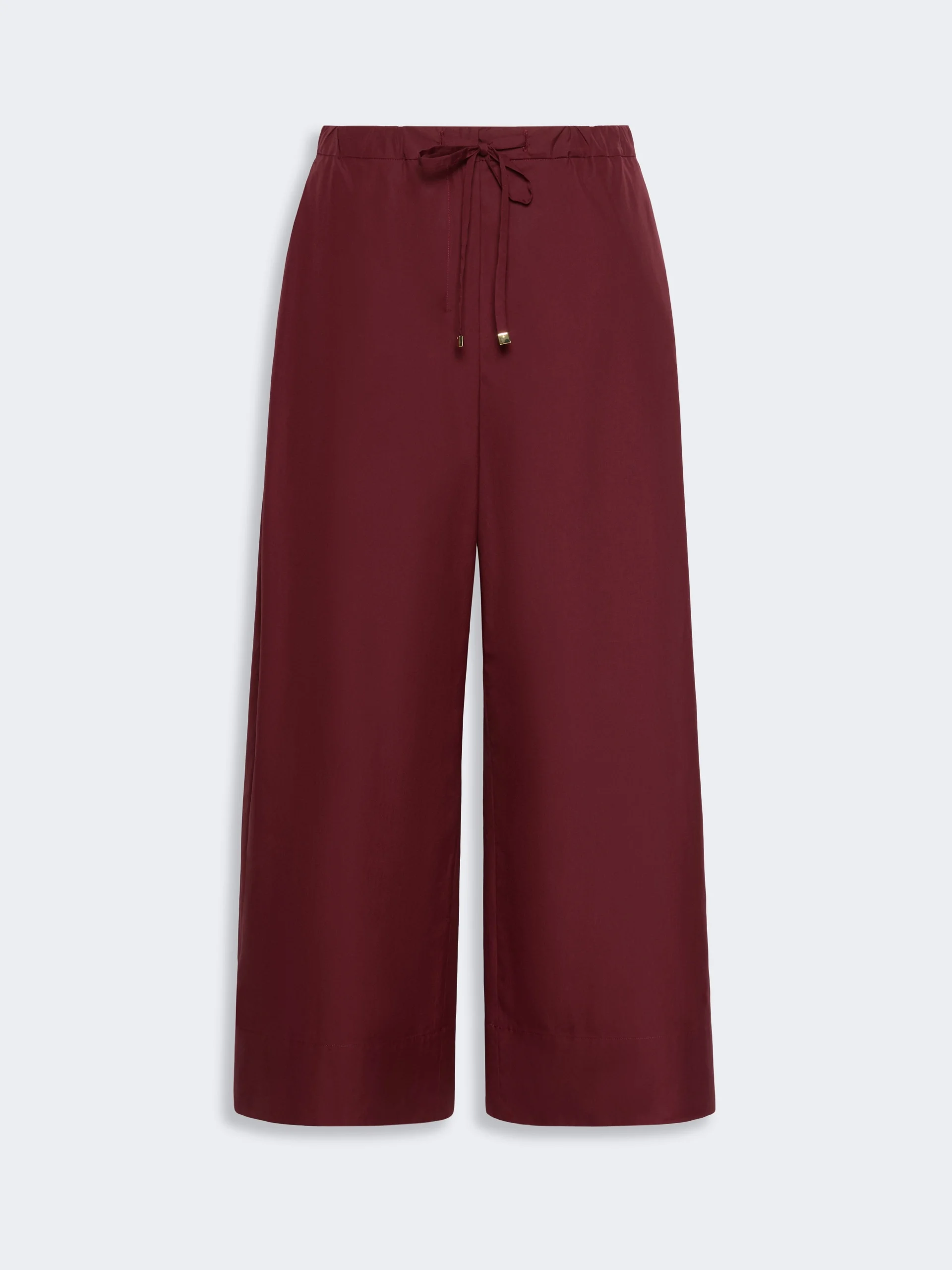 AUREO Cotton poplin jogging trousers - RUBY - 1
