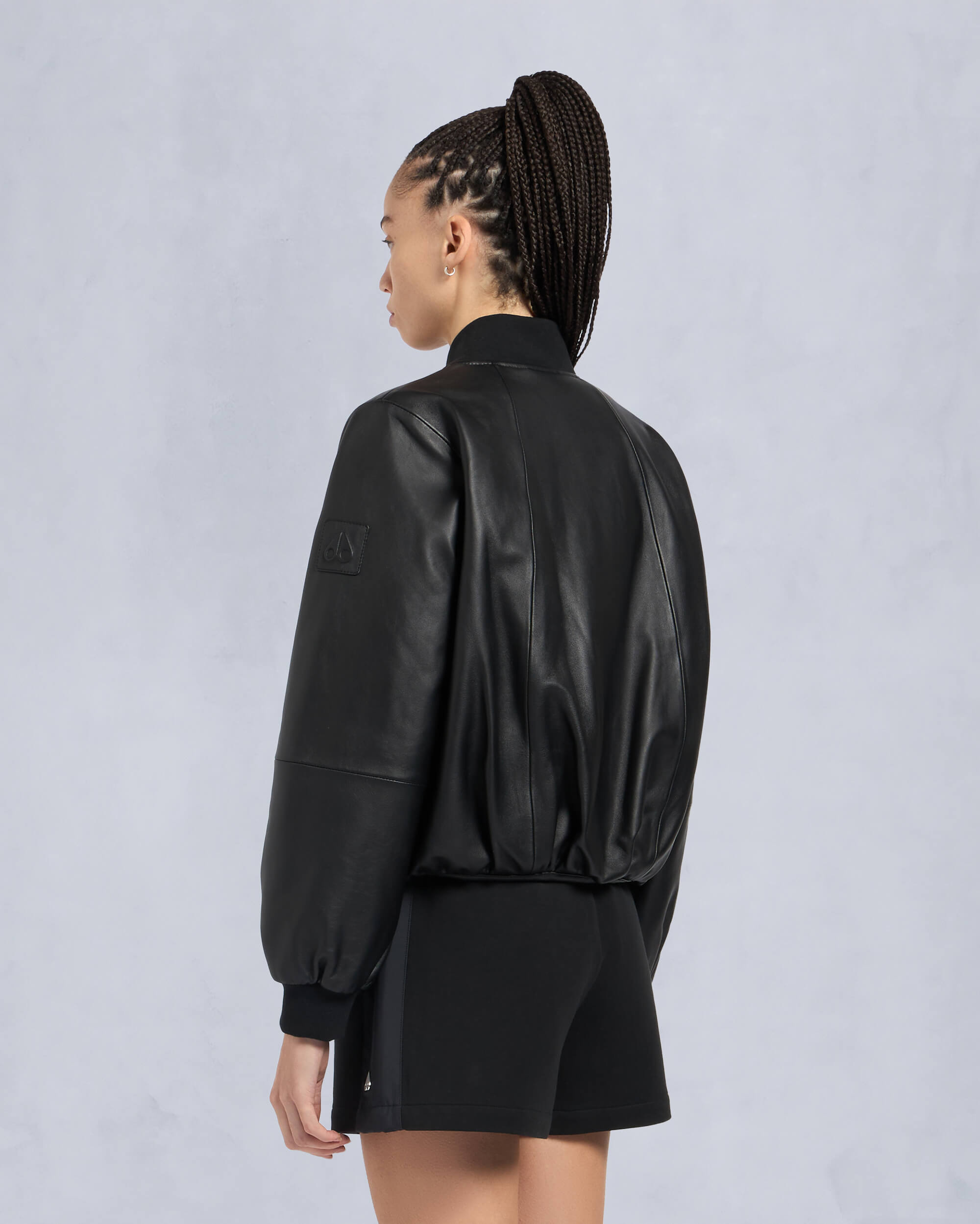 CARDIN LEATHER BOMBER JACKET - 3