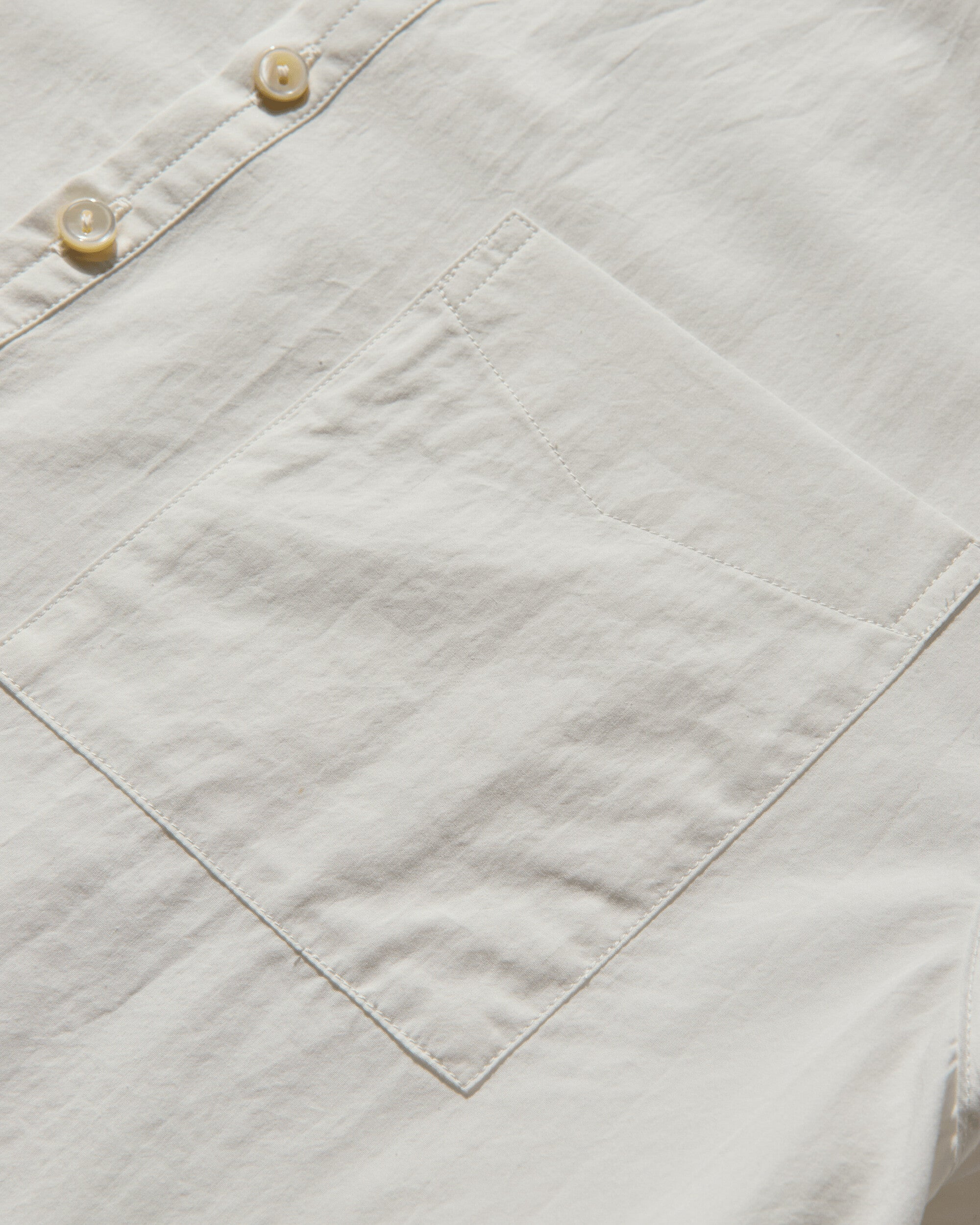 Men's Cotton Typewriter Pullover Shirt White - 3