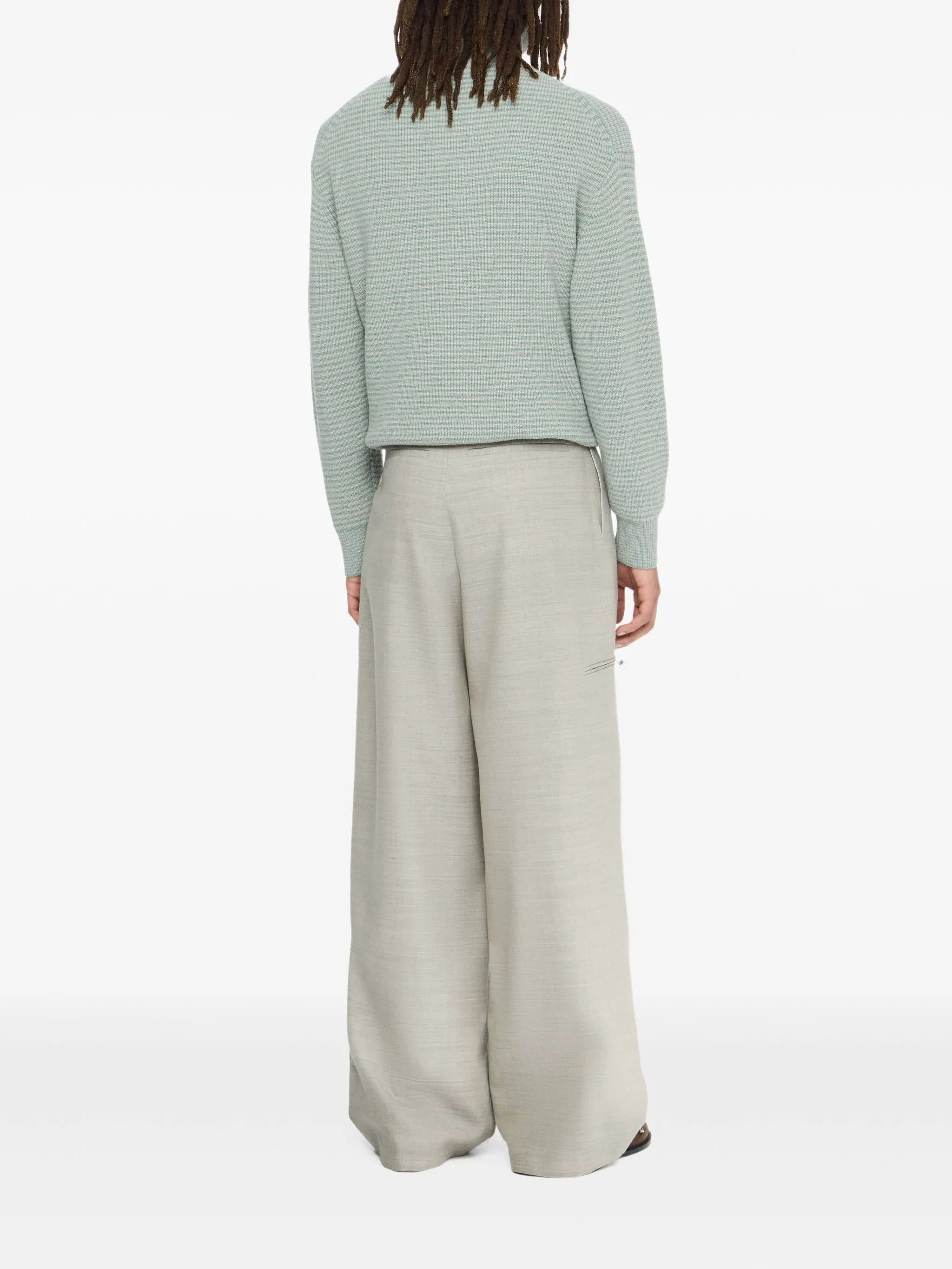 Jw Anderson Pleated Zip-pocket Trousers - 5