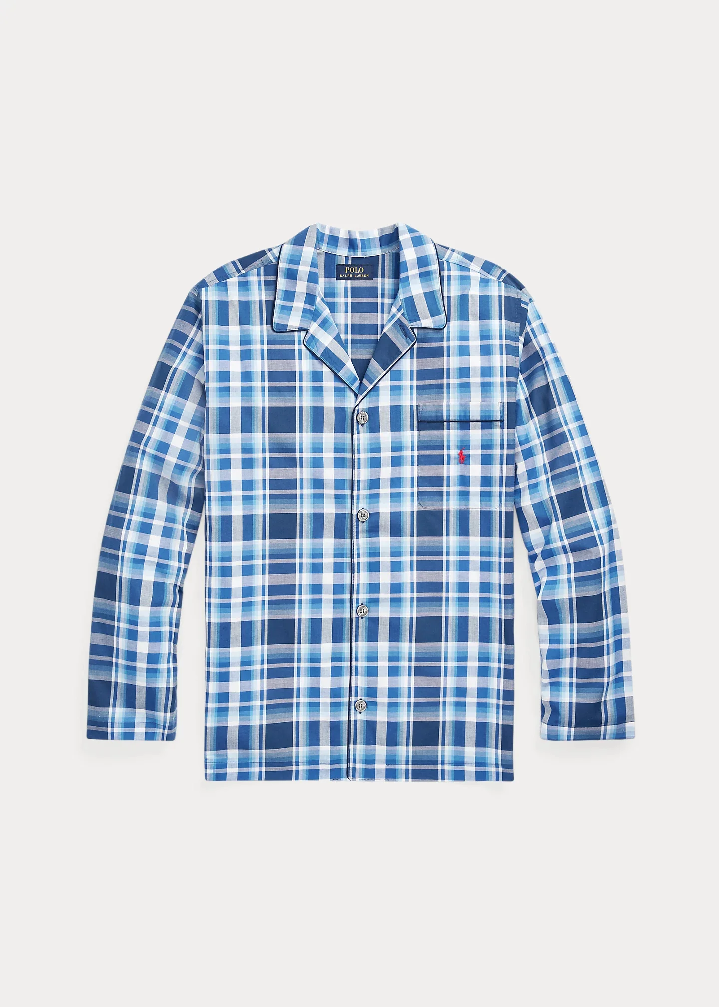 Plaid Pajama Shirt - 1