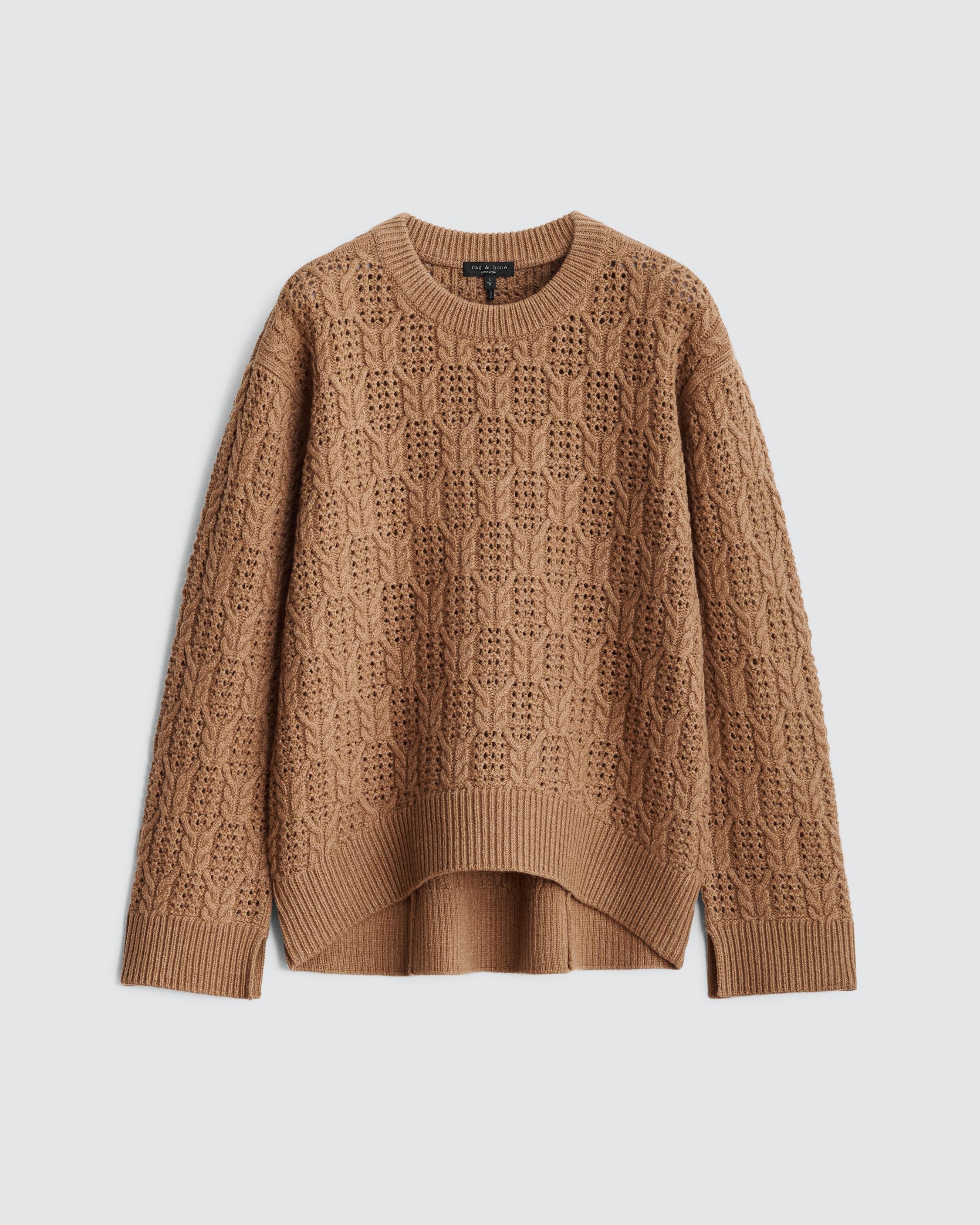 Divya Wool Cable Crew
Oversized Fit - 1