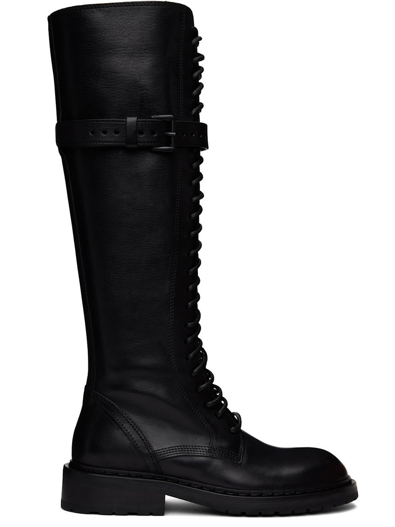 Black High Danny Tall Boots - 1