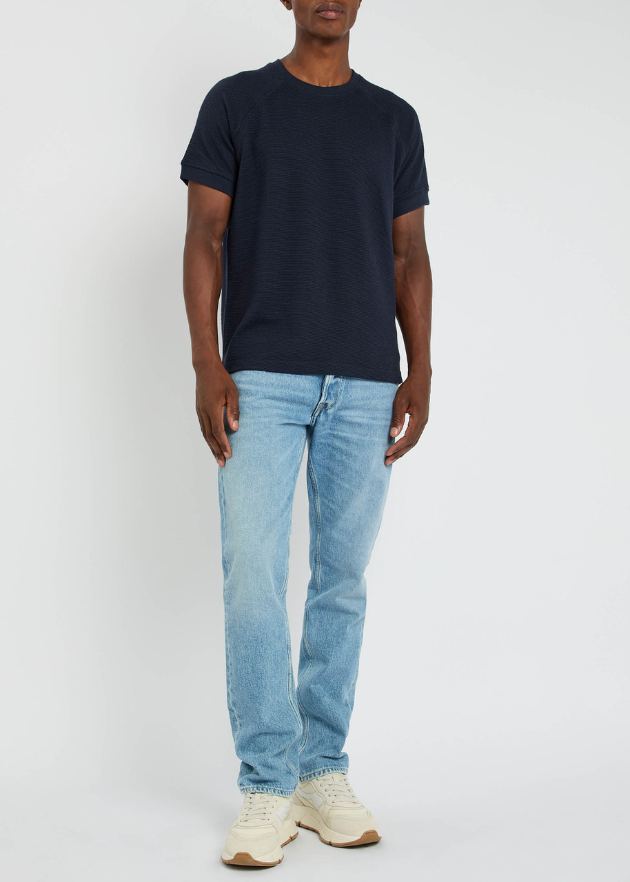 Ymc Marquee Waffle-knit Cotton-blend T-shirt - 4