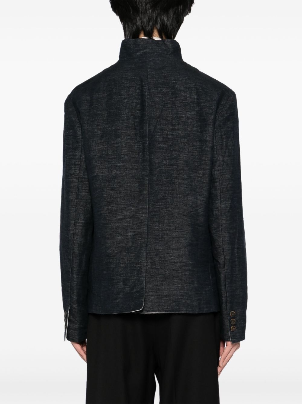 stand up-collar jacket - 4