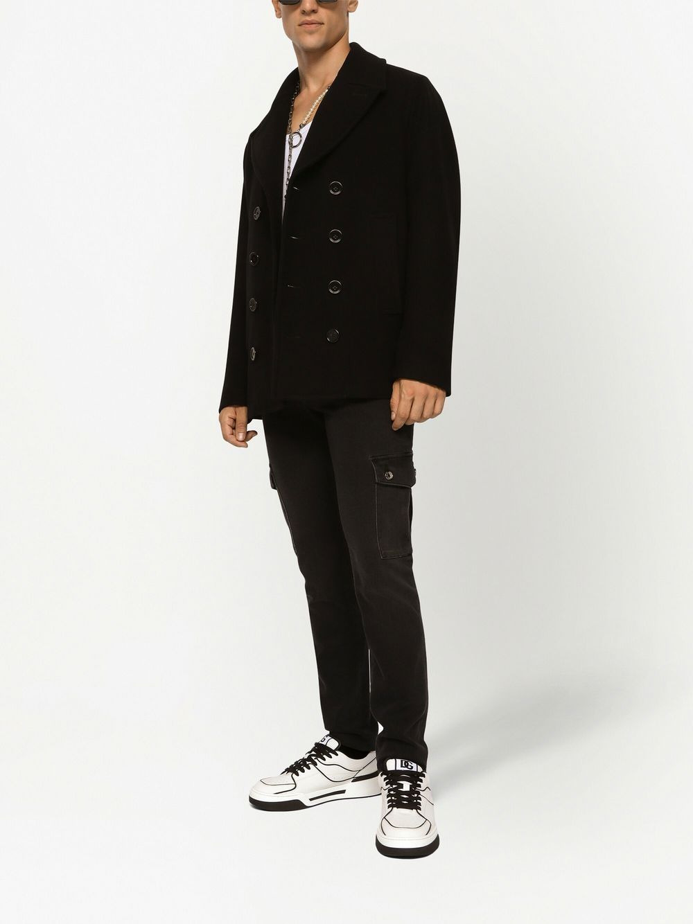DG Essentials wool-blend peacoat - 2