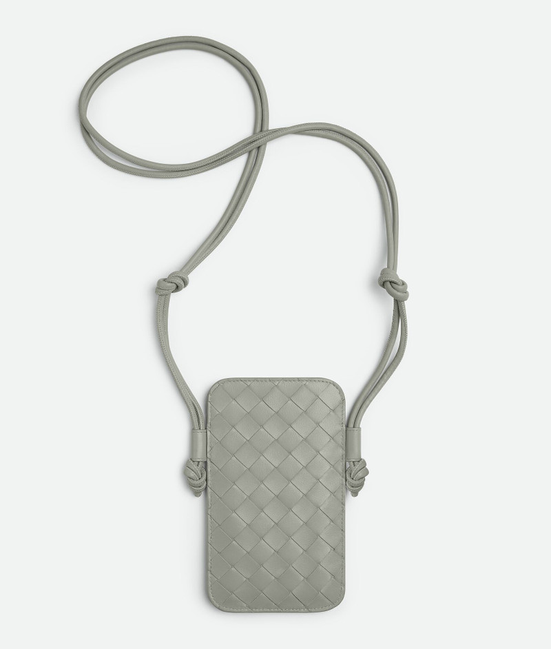 Intrecciato Phone Pouch On Strap 1