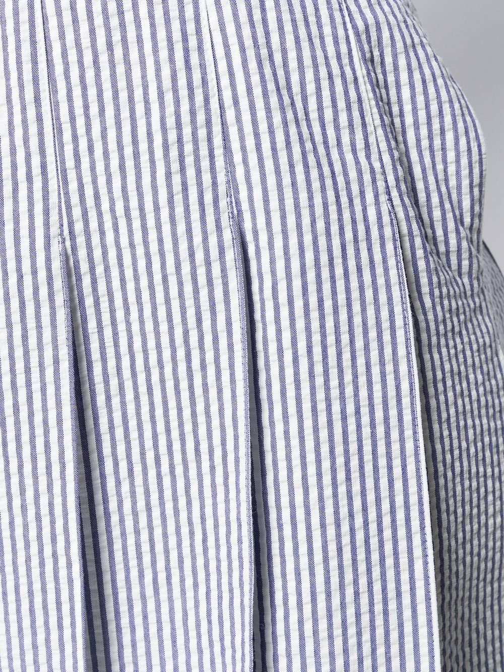 seersucker pleated miniskirt - 5