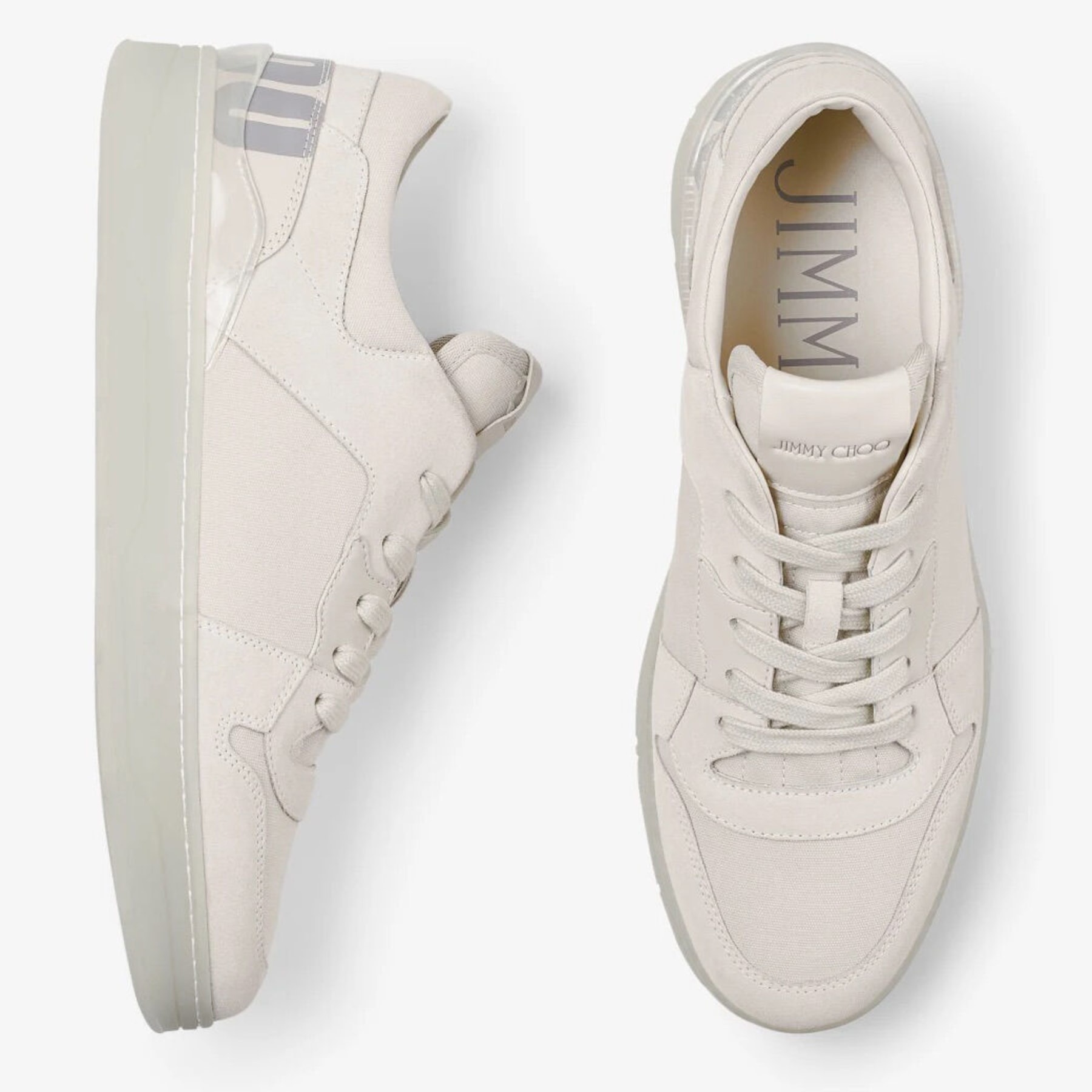 Florent M
Chalk Crosta and Canvas Trainers with Choo Lettering - 5