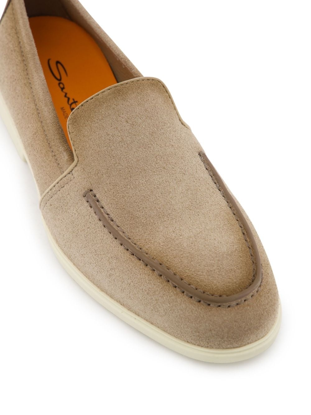 Malibu almond-toe leather loafers - 7