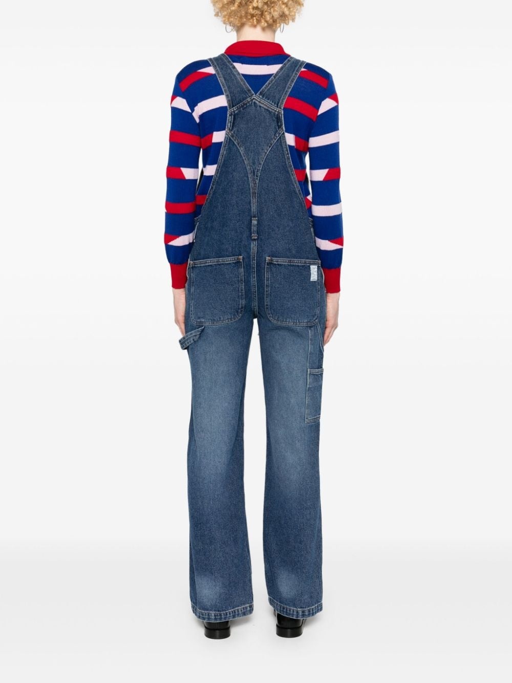 Nelle square-neck denim jumpsuit - 4