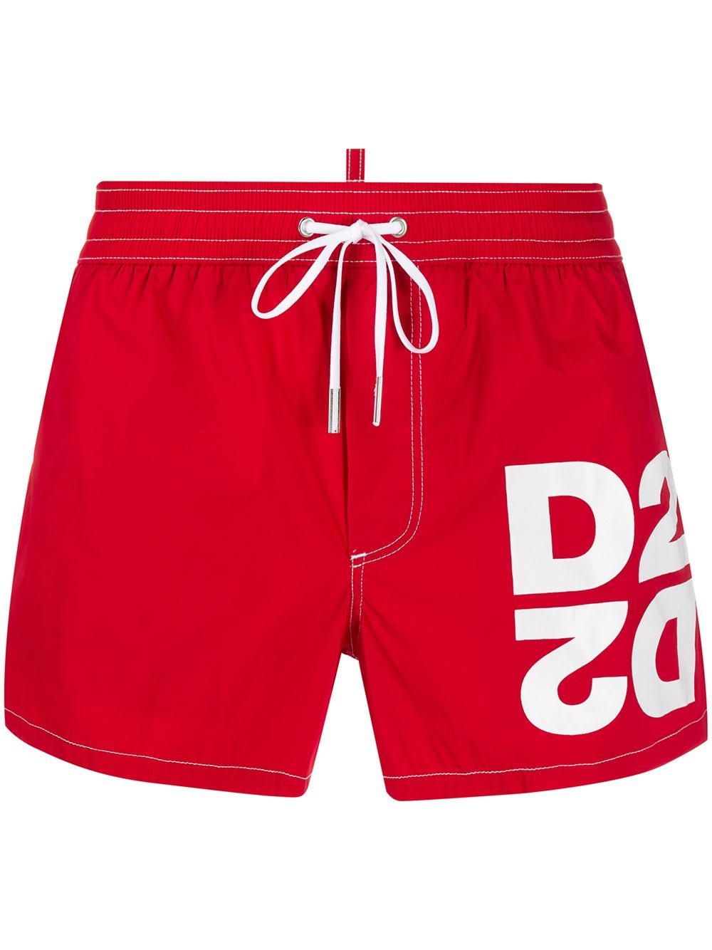 drawstring logo swim shorts - 1