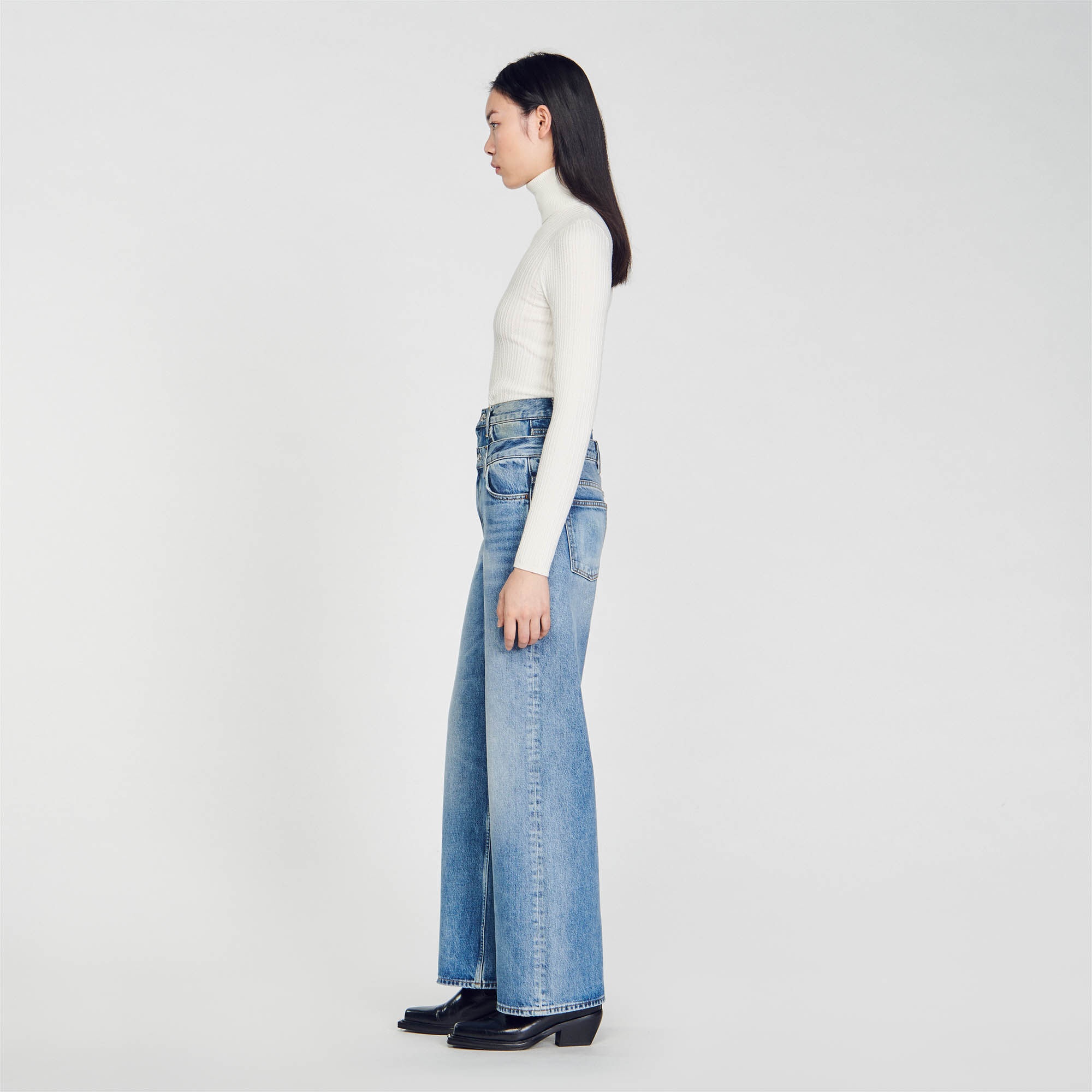 DOUBLE-BELTED JEANS - 7