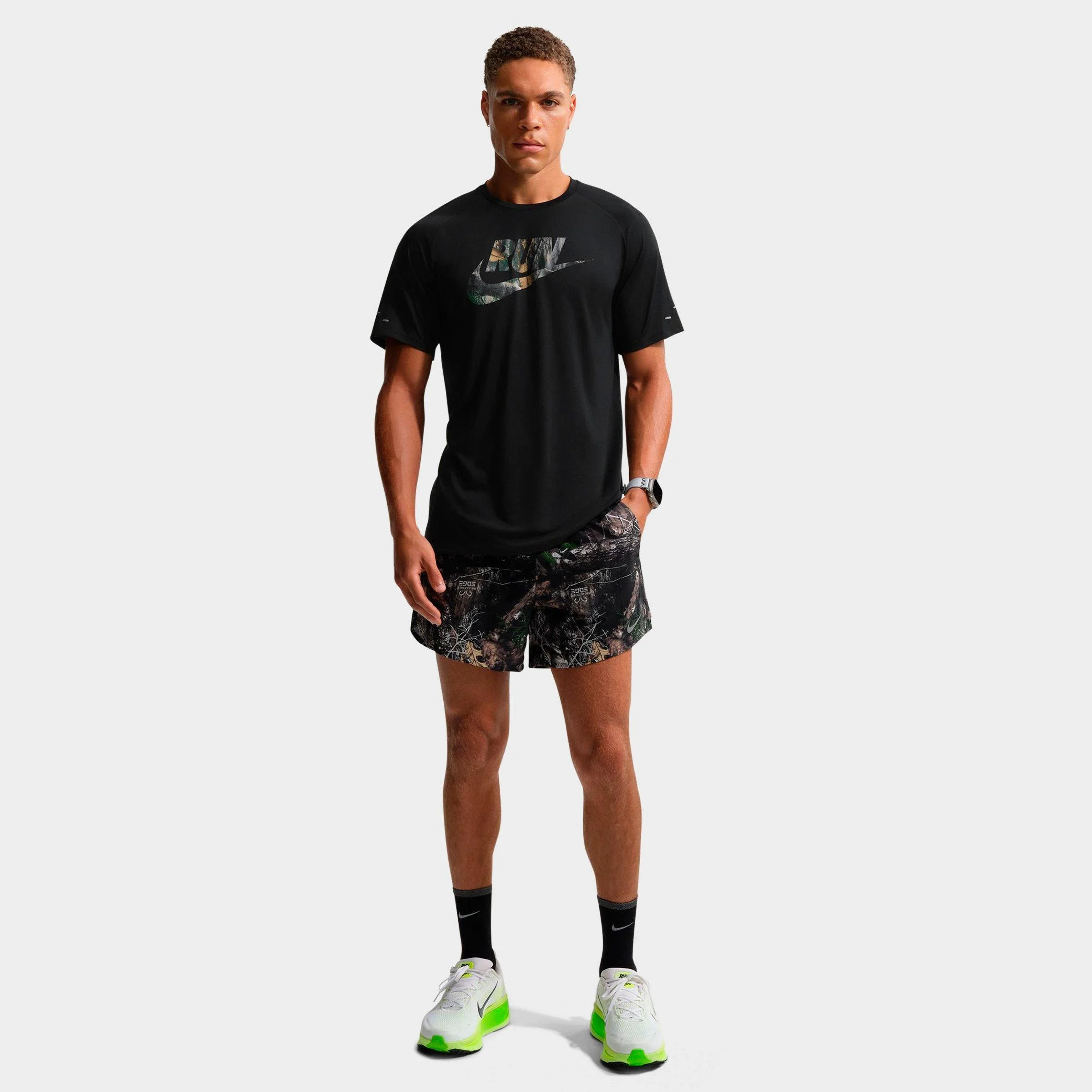 Men's Nike Stride Dri-FIT Brief-Lined Realtree 5" Running Shorts - 1