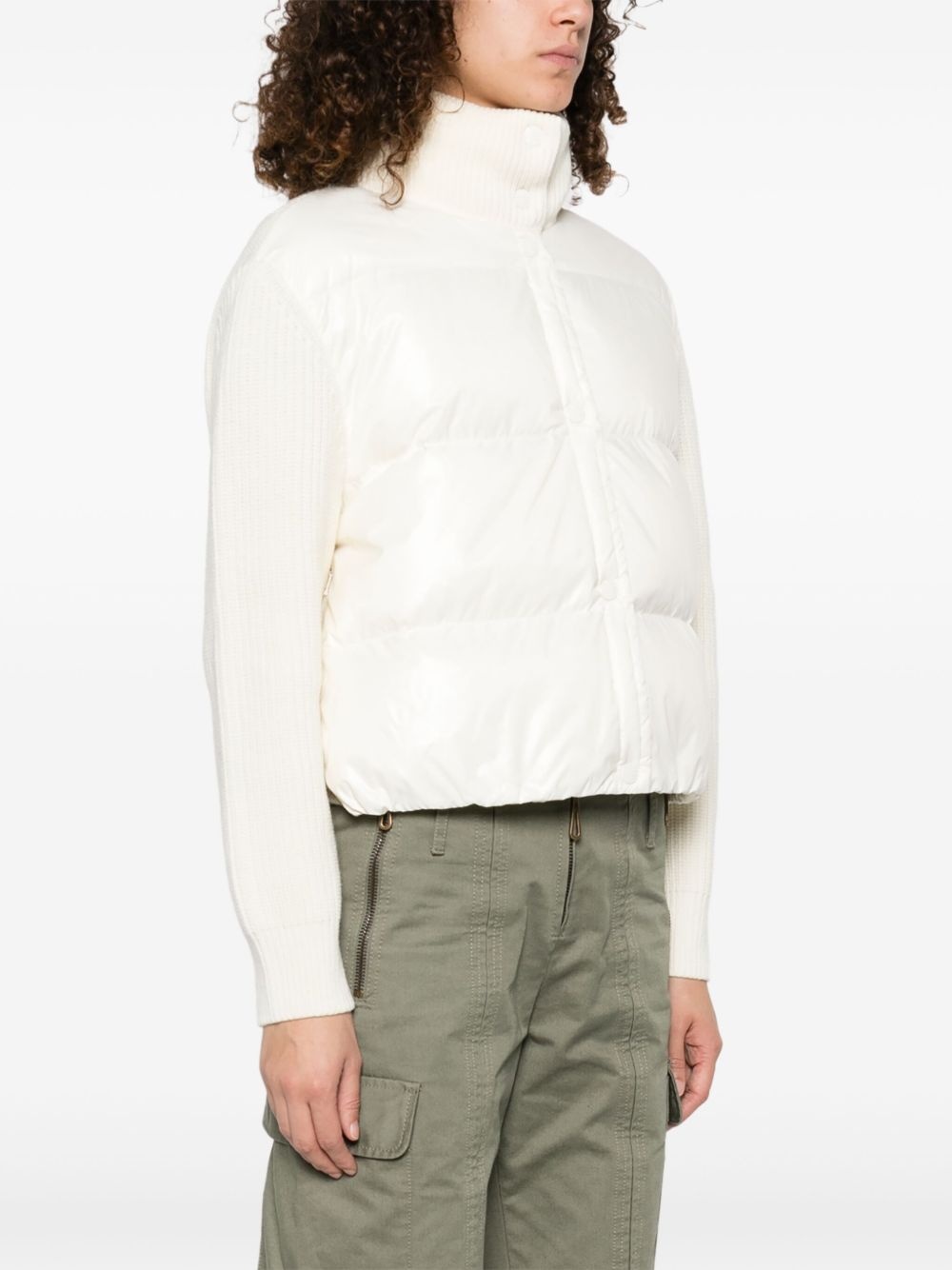 knitted-panels jacket - 3