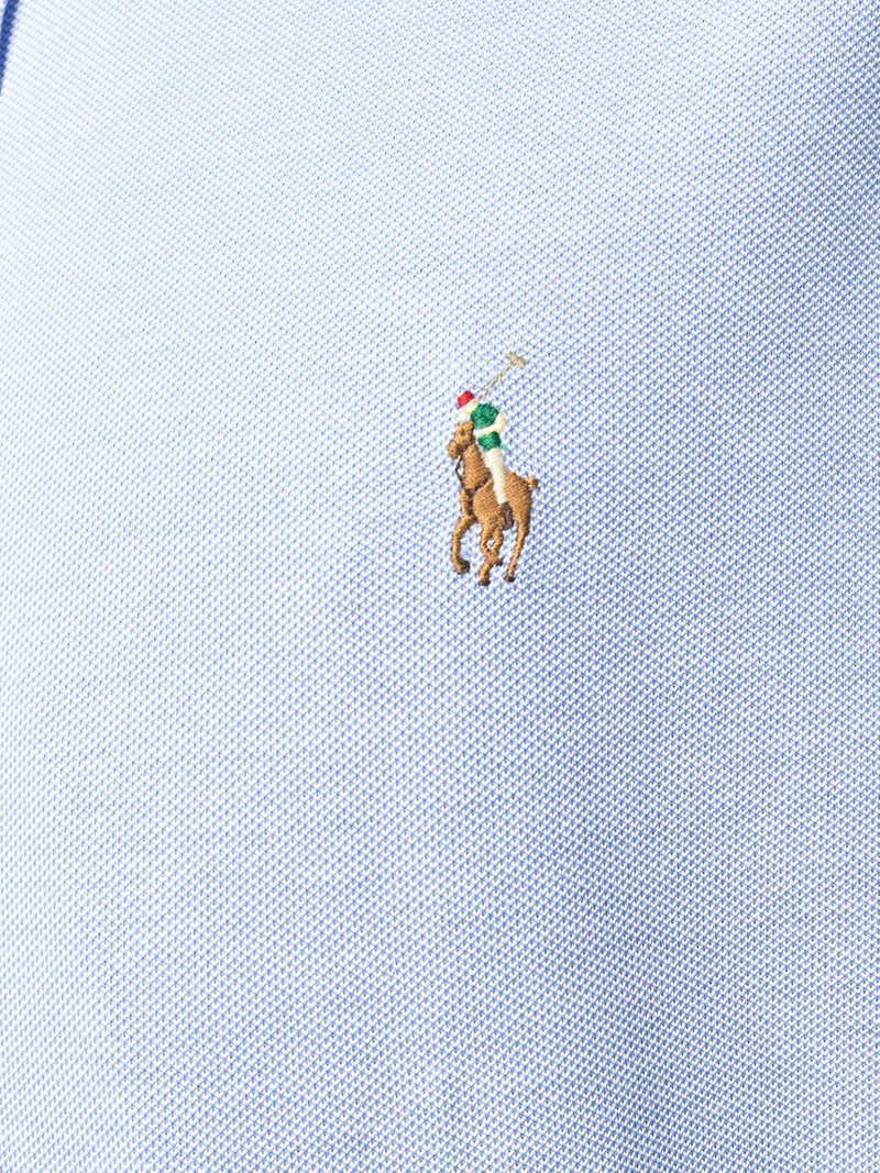 logo-embroidered button-down shirt 5